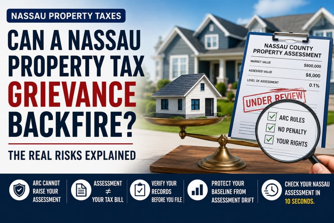 Can Your Assessment Go Up If You File a Nassau Property Tax Grievance?
